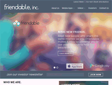 Tablet Screenshot of friendable.com